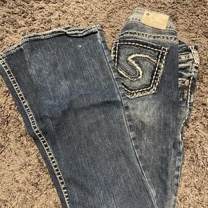 Silver Suki mid boot bootcut jeans - size 27